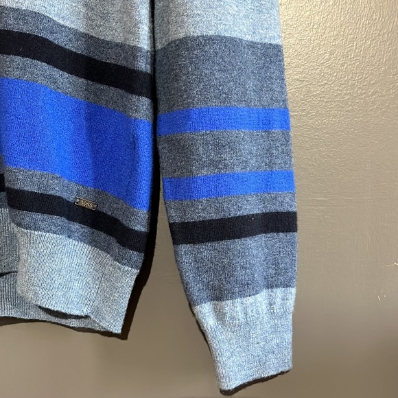 Hugo Boss Extra Fine Lambswool Stripe Sweater - Picture 9 of 12